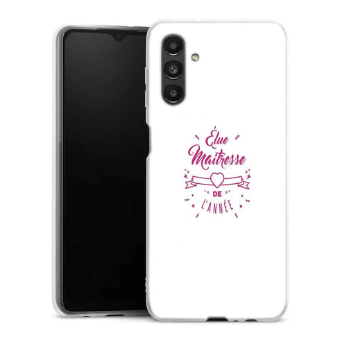 Coque Samsung Galaxy A04S Elue maitresse de l'annee cadeau professeur